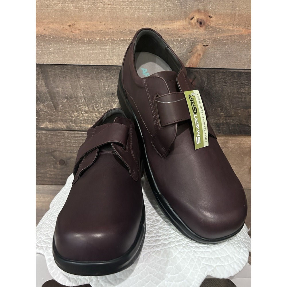 Apex‎ Mens Orthopedic B3100M Walking Shoe Size 16 Brown Leather NEW